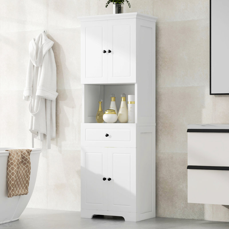 Red Barrel Studio?? Tall Bathroom Cabinet With Four Doors | Wayfair